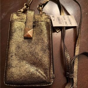 INC International Concepts Metallic Gold Phone Holster